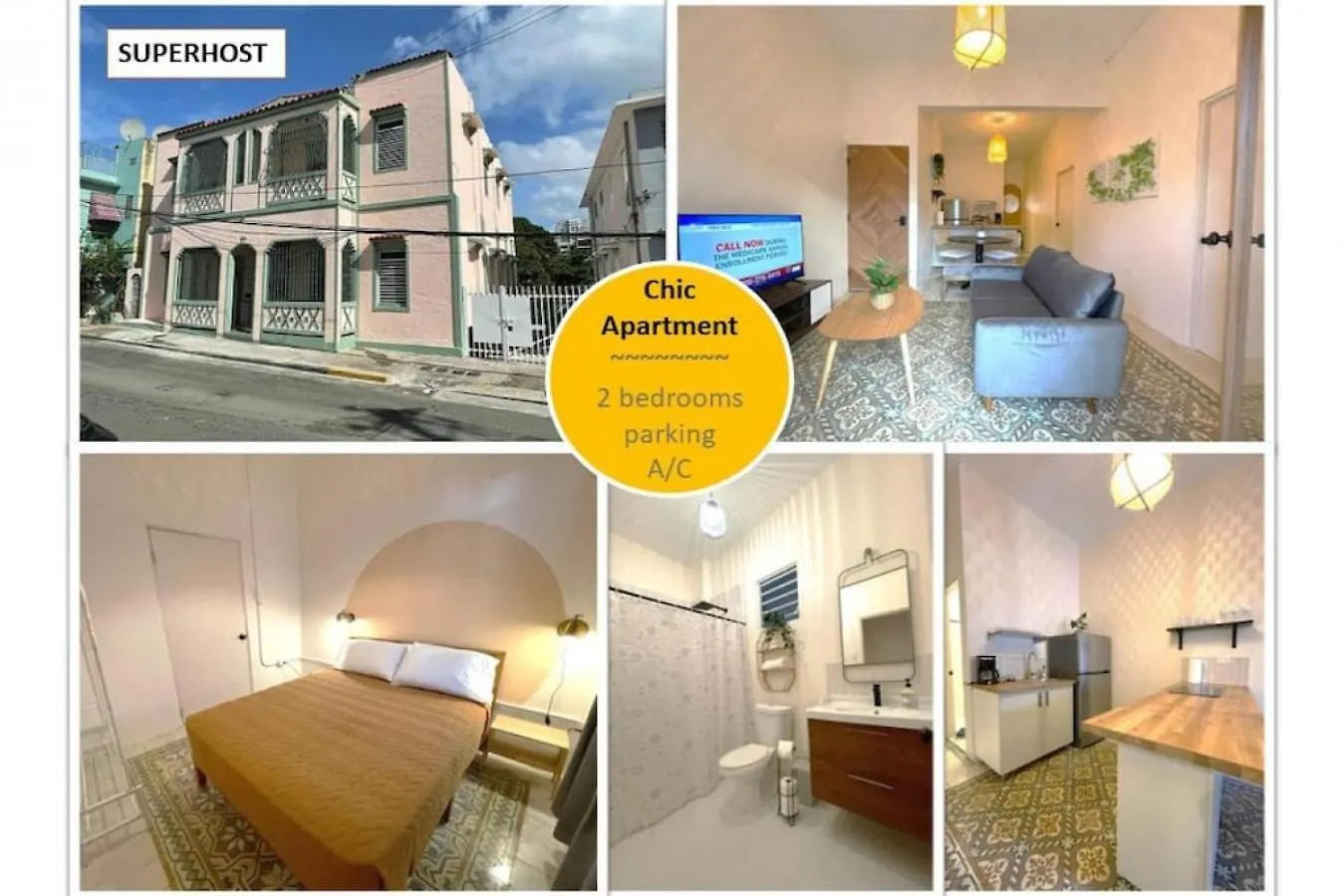Chic And Classic Apartment In Santurce Apt 5 圣胡安